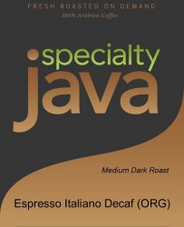 Espresso Italiano Decaf (ORG) -Bulk-80 oz.